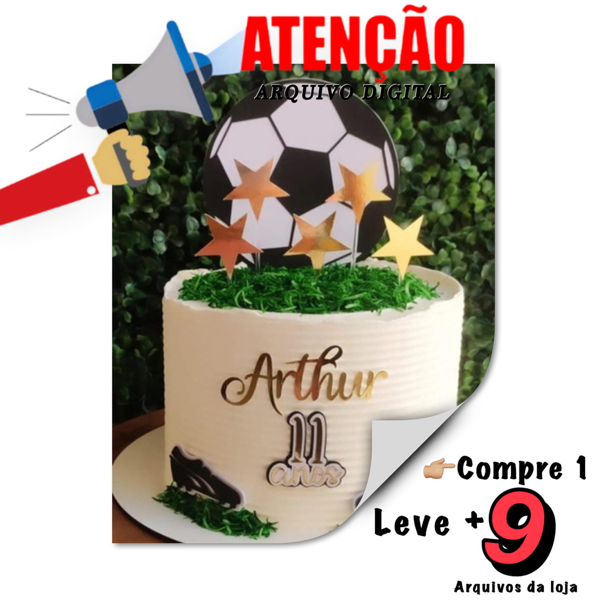 Arquivo Corte Topo de Bolo - Topo Futebol