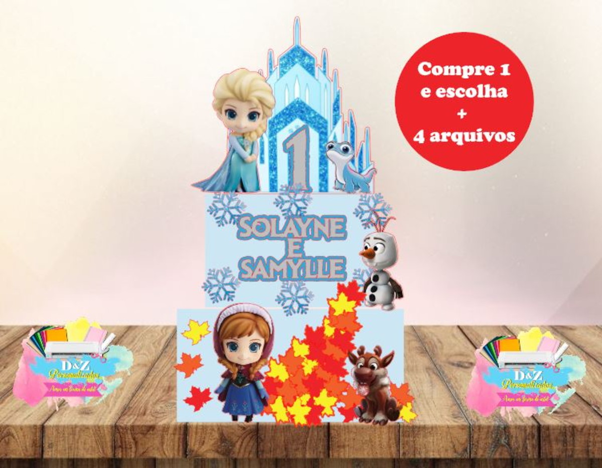 Arquivo Corte - Topo Frozen Cute -COD-335