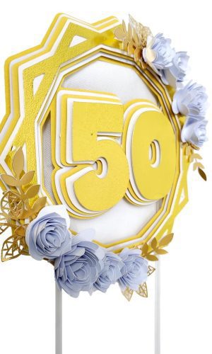 Arquivo Corte -topper bodas de ouro-STUDIO