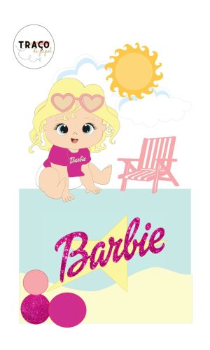 Arquivo de Baby Barbie 100% Camada (digital) Topo