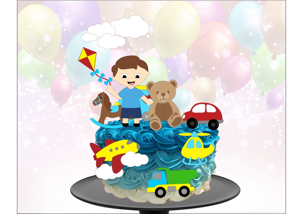 Kit com 5 arquivos de corte 03-BRINQUEDOS MENINOS TOPO CAMAD
