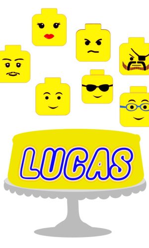 Kit com 5 arquivos de corte: 02-LEGO TOPO (CAMADAS)