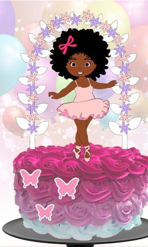 Kit com 5 arquivos de corte 18-BAILARINA TOPO EM CAMADAS