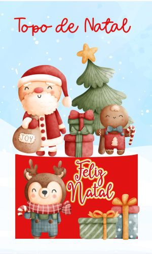 Arquivo de Corte Aquarela Papai Noel