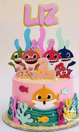 ARQUIVO DE CORTE- Baby Shark rosa