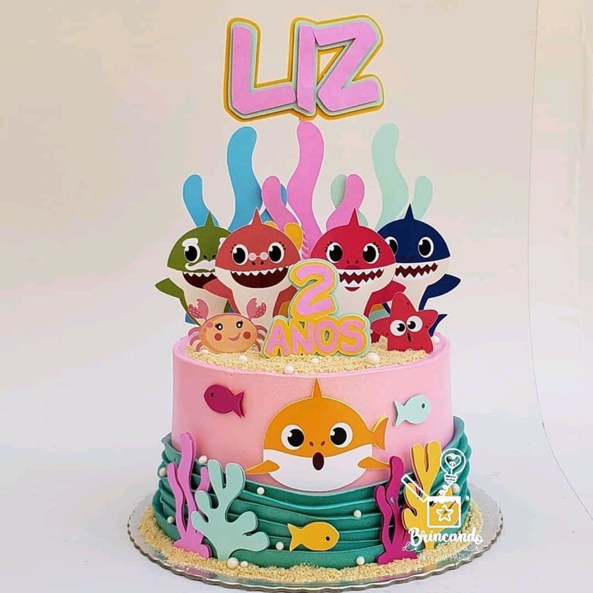 ARQUIVO DE CORTE- Baby Shark rosa