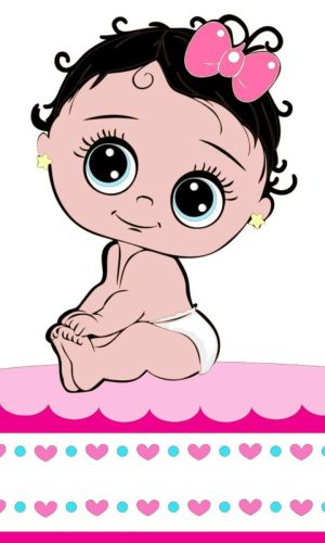 Arquivo de Corte Bebe Menina Sentada Cute