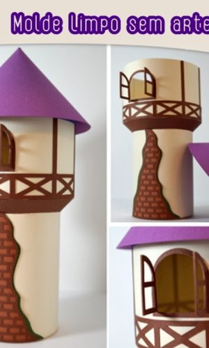 Torre Rapunzel 3d Arquivo de Corte