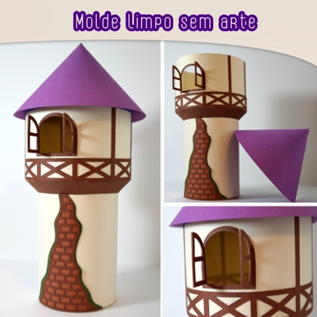 Torre Rapunzel 3d Arquivo de Corte