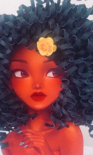 Arquivo de Corte Topo Mulher Cacheada