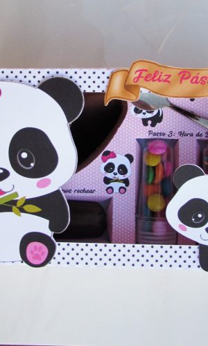 Arquivo de corte caixa ovo de colher Panda 116