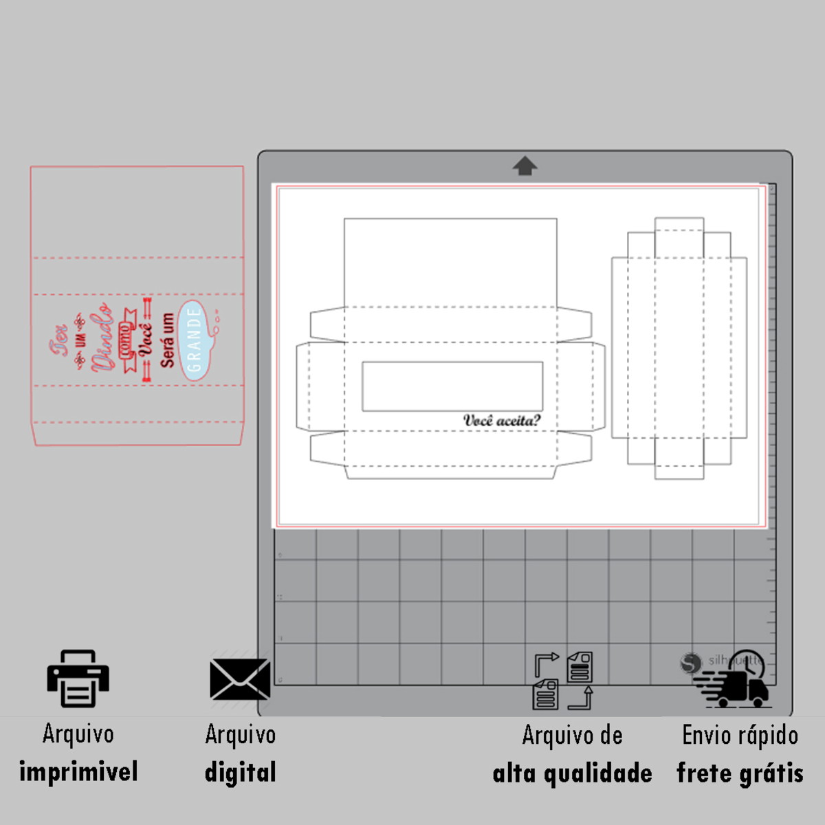 Arquivo de Corte Caixa Prestigio - Imagem 2