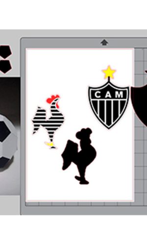 Arquivo de Corte Topo de Bolo Atlético Mineiro + BRINDE