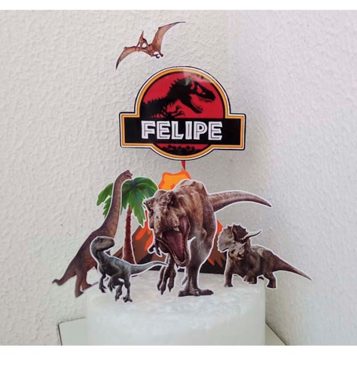 Arquivo de Corte Topo de Bolo Dinossauros + KIT JURASSIC - Imagem 3