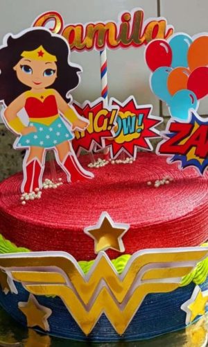 ARQUIVO DE CORTE DIGITAL - TOPPER MULHER MARAVILHA