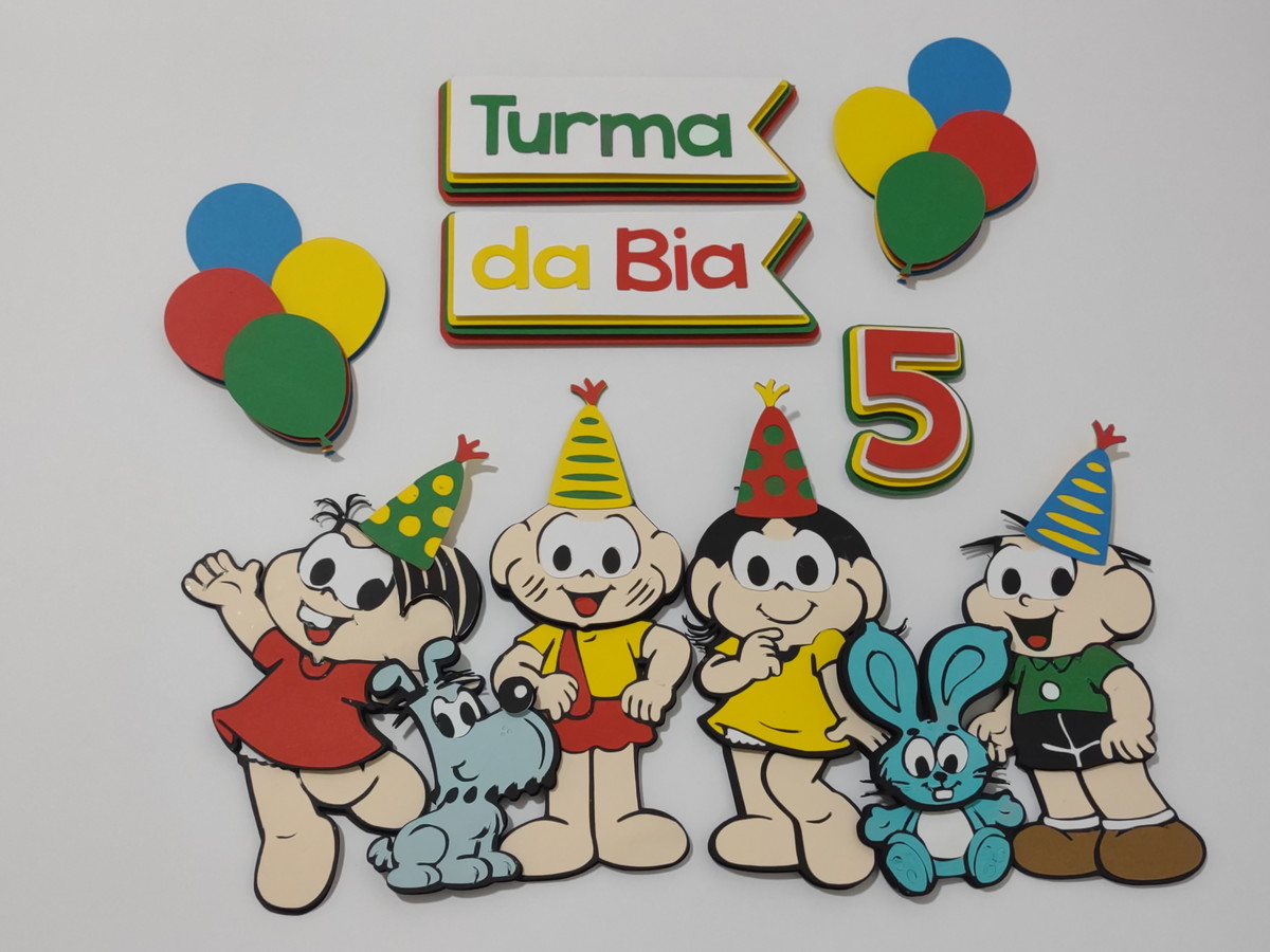 Arquivo De Corte Em Camadas Topo Bolo Turma Da Mônica