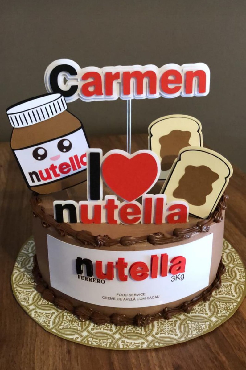 Arquivo de Corte em Camadas Topo de Bolo Nutella2