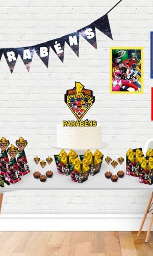 Arquivo de Corte Festa em Casa Power Rangers Stú/pdf #3405