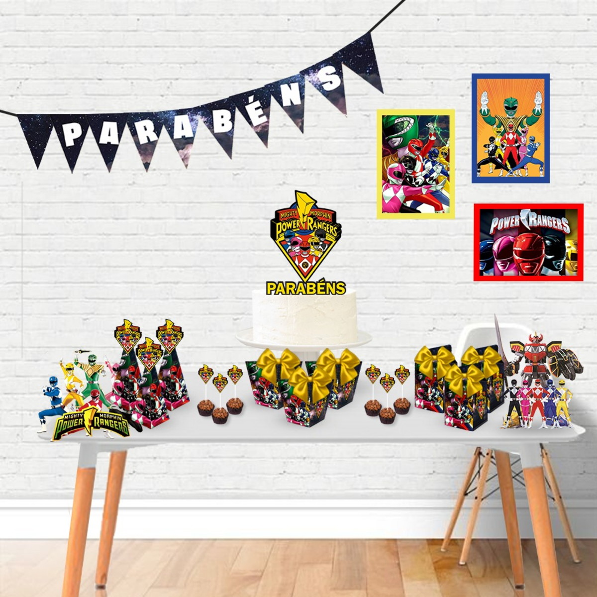 Arquivo de Corte Festa em Casa Power Rangers Stú/pdf #3405