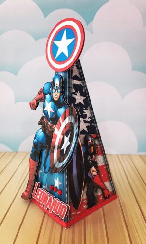 Arquivo de Corte Kit Papelaria Capitão América