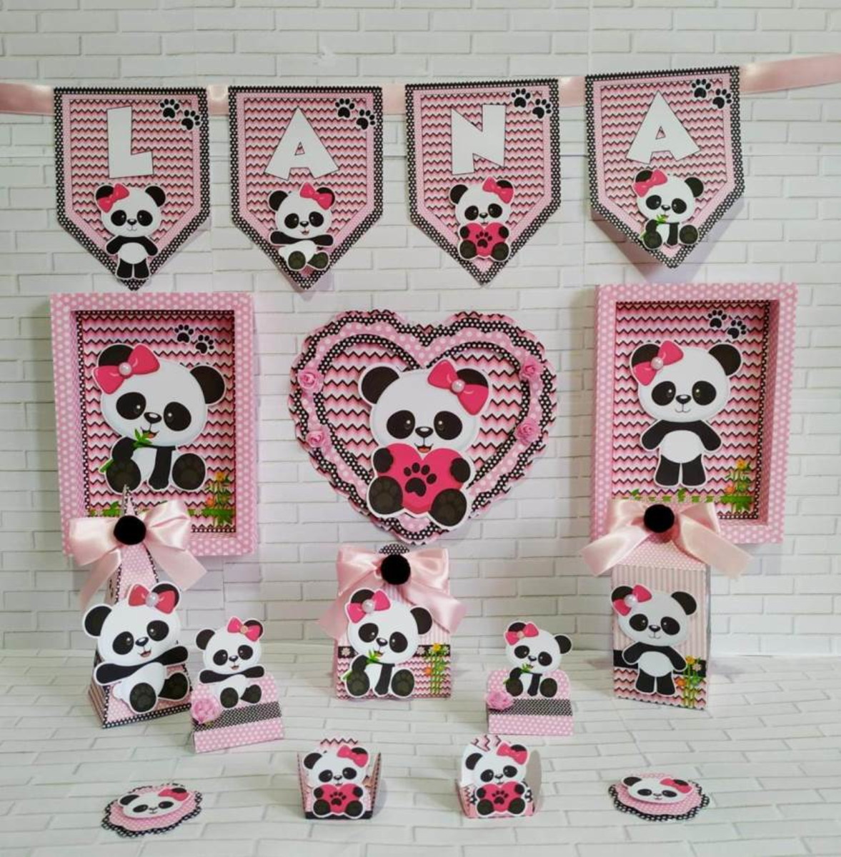 Arquivo de Corte Kit Ursinha Panda+3 Arquivos Grátis