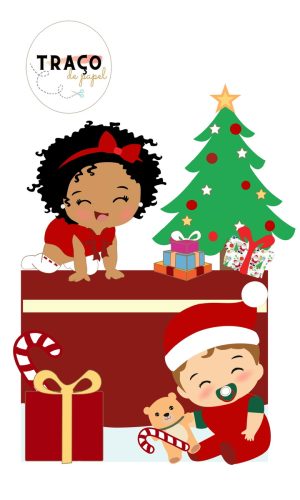 Arquivo de Corte Natal Babys 100% Camada (digital) Topo