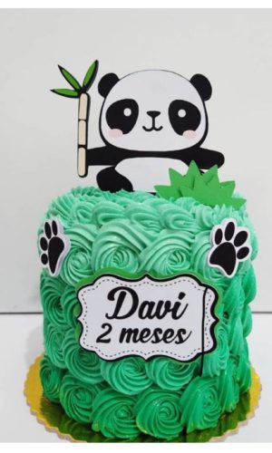 Arquivo de corte Panda - Topo de bolo