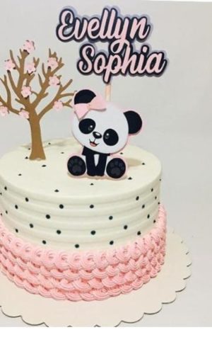 Arquivo de corte Panda - Topo de bolo