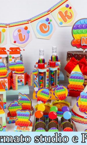 Arquivo de corte Pop It Fidget Toys Cores vivas -COD 542