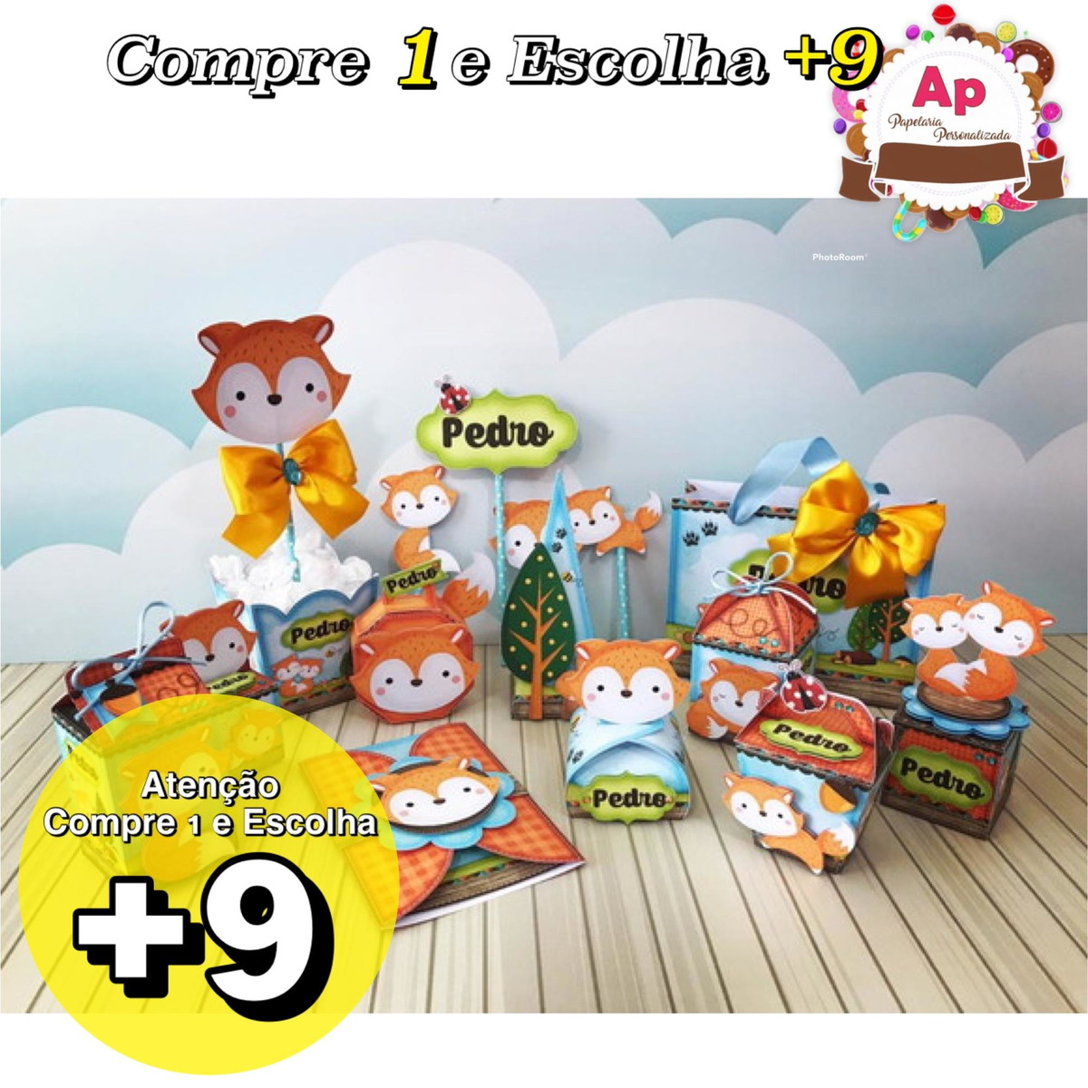Arquivo de Corte Raposinha Menino - Studio, pdf e Png
