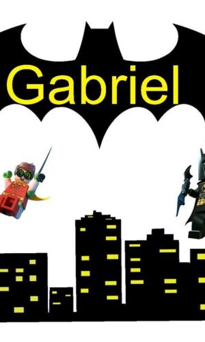 Arquivo de Corte Silhouette Topo de Bolo Batman Lego.