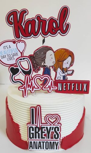 Arquivo de corte topo de bolo Greys Anatomy