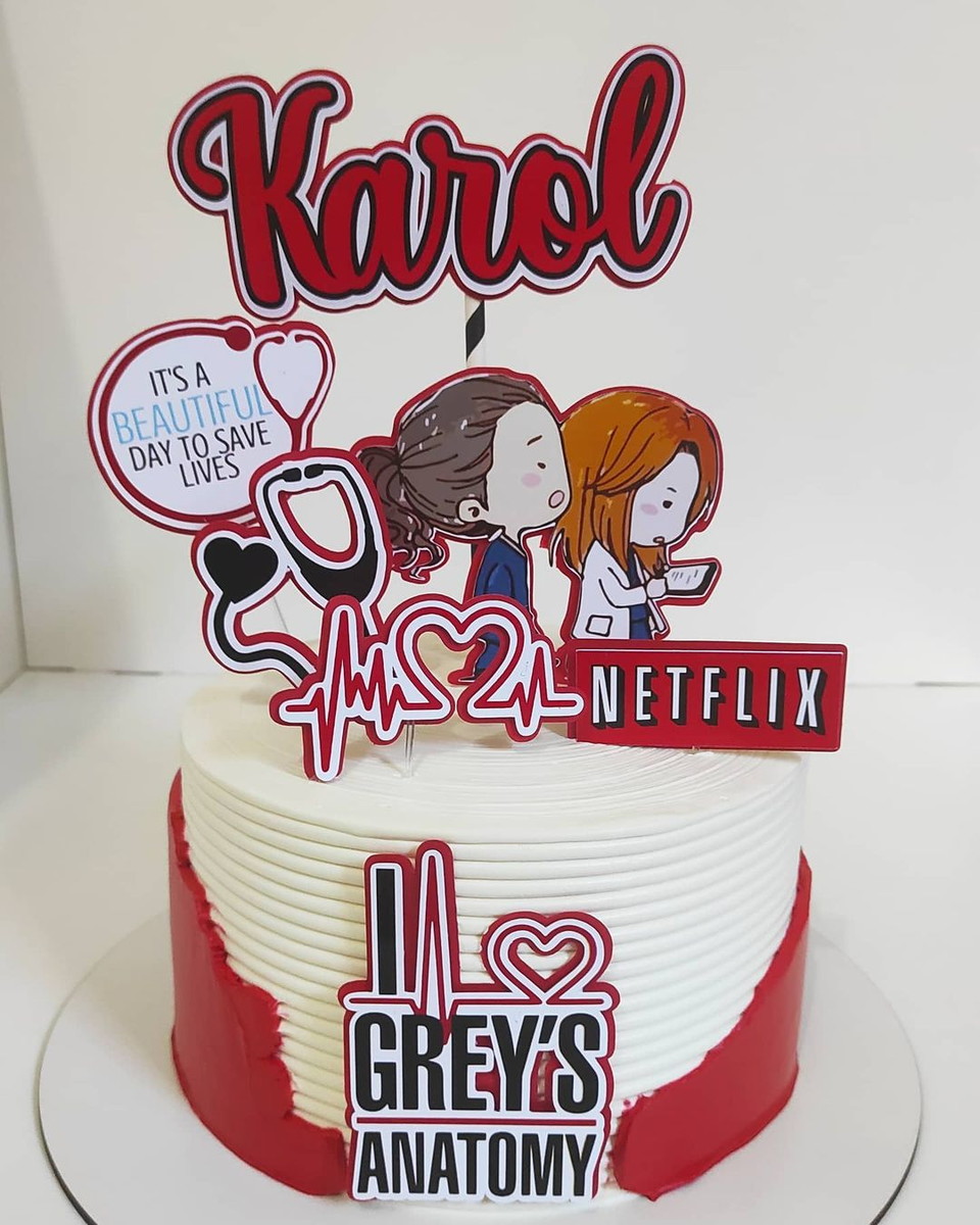 Arquivo de corte topo de bolo Greys Anatomy