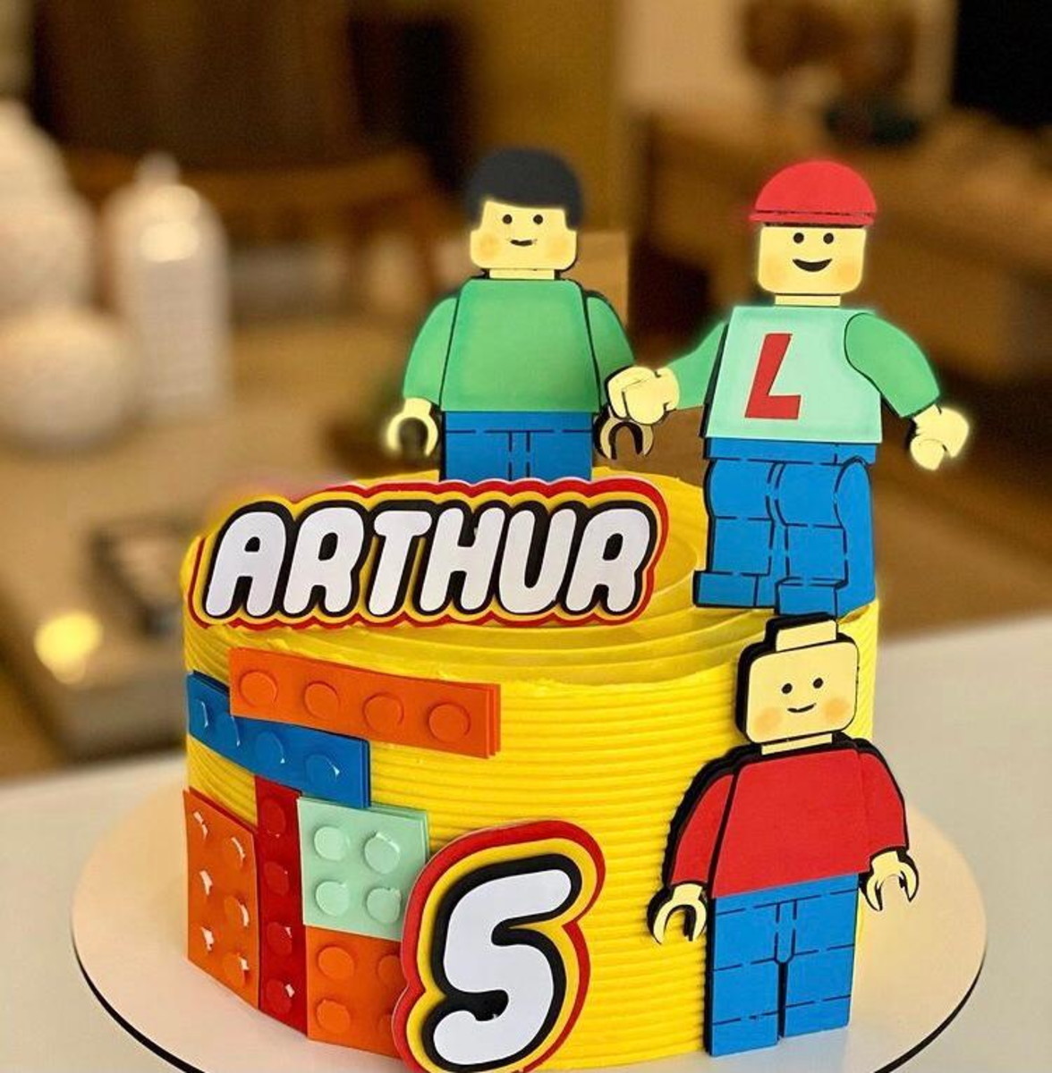 Arquivo de Corte Silhouette Topo de Bolo Lego -009
