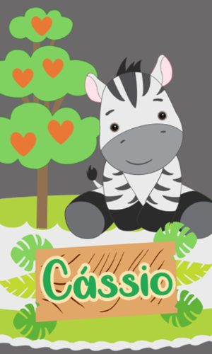 Arquivo de Corte - Topo de Bolo Zebra 2