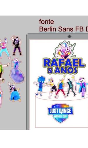 ARQUIVO DE CORTE SILLHOUETTE STUDIO TOPO JUST DANCE 2018