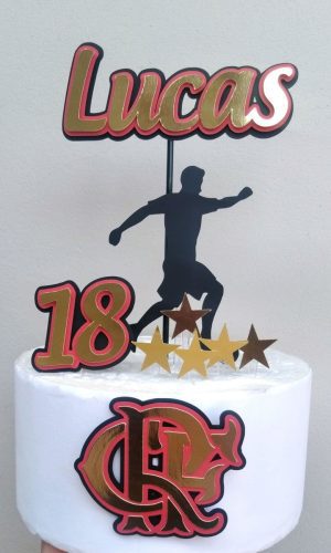 Arquivo de corte STUDIO- Topo de Bolo Futebol (R172)