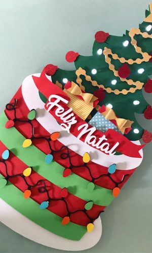 Arquivo de Corte STUDIO - Topo de Bolo Natal Camadas (R217)