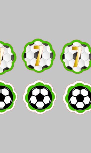 Arquivo de Corte Tags para Doces Futebol