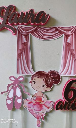 Arquivo De corte topo bailarina aquarela+ 4 arquivo