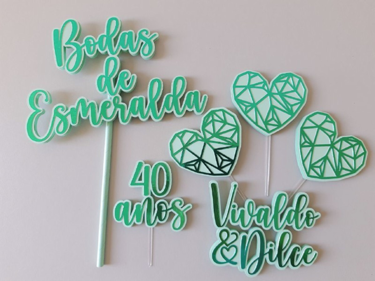 ARQUIVO DE CORTE TOPO BODAS ESMERALDA COM BRINDE -STUDIO