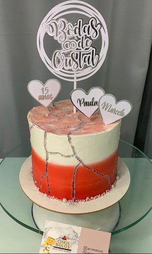 Arquivo de corte topo Bodas de Cristal 2x1