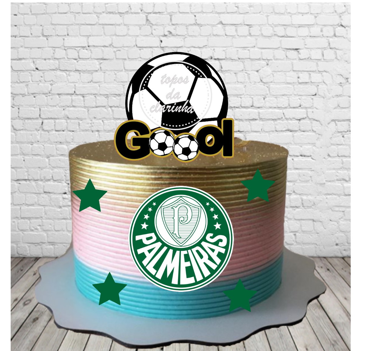 Arquivo de Corte Topo Bolo Futebol