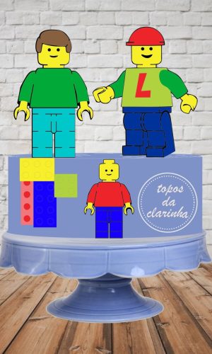 Arquivo de Corte Topo Bolo Lego Camada