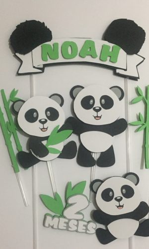 Arquivo de corte topo bolo Panda