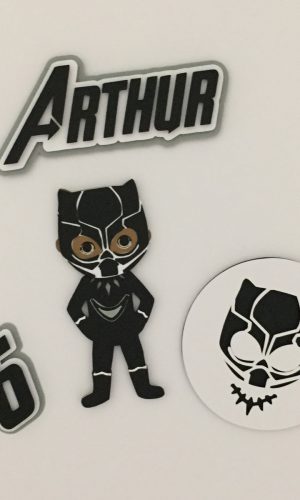 Arquivo de corte topo bolo pantera negra