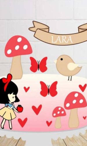 Arquivo de Corte Topo de Bolo Branca de Neve Cute