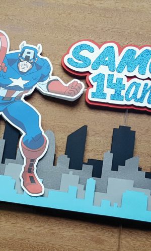 Arquivo de corte topo capitão america