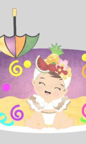 Arquivo de Corte Topo Carmem Miranda Cute em Camadas - Bf
