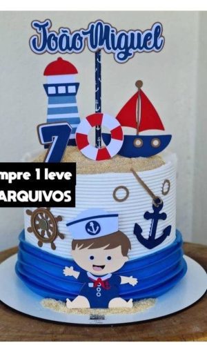 Arquivo de Corte-topo D Bolo Marinheiro Baby
